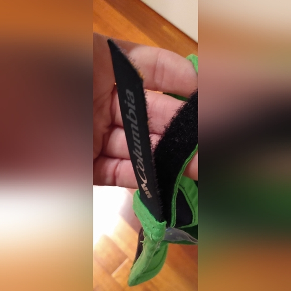 Columbia 5 Panel Floppy Cycling Sport Neon Green Adjustable Men's Nylon Cap Hat - Picture 11 of 12